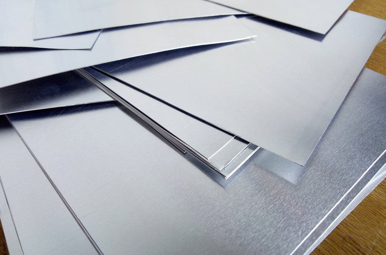 scattered aluminum pieces