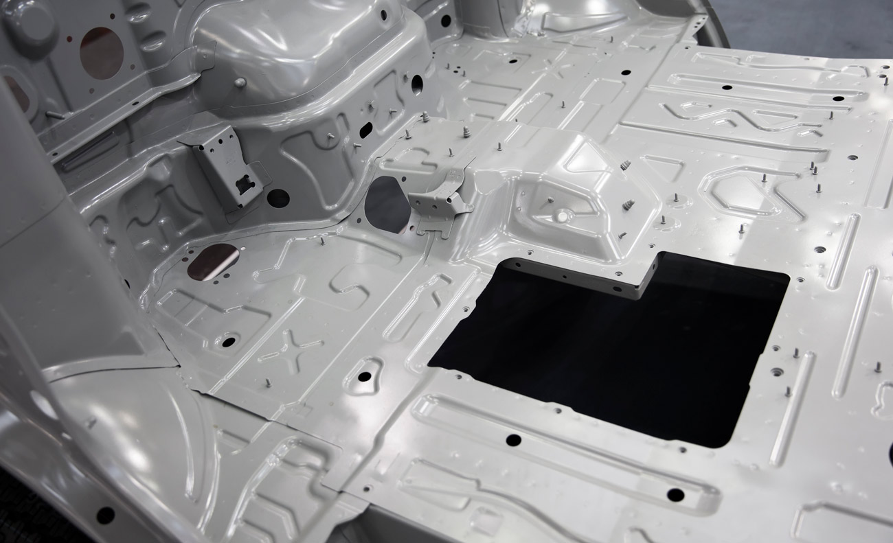 Sheet metal truck body